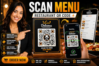 create a custom restaurant menu qr code design for your brand