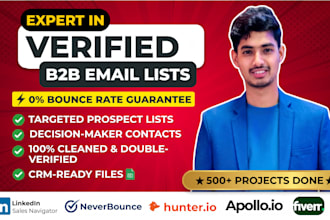 build a verified email list for cold email marketing