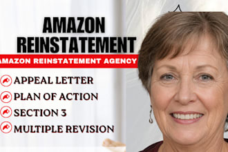 reinstate your amazon suspended account and fix section 3 as an expert agency