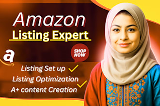 do amazon listing setup and amazon listing images