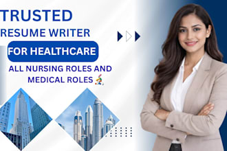 write a professional healthcare resume and CV