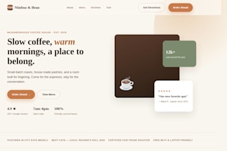 build a modern responsive landing page for you