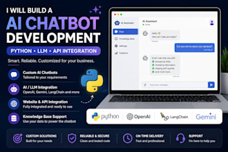 build a custom ai chatbot using python