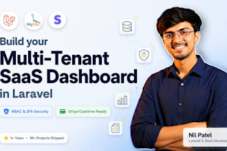 build a laravel multi tenant saas dashboard with rbac and stripe