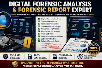 perform digital forensic analysis and provide a detailed forensic report