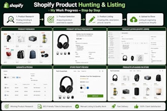hunt a product and list on store
