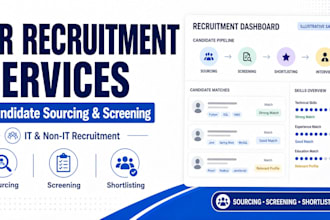 source and screen qualified candidates for your job openings