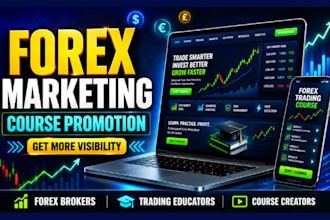 do online course promotion, forex broker website marketing elearning