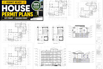 design house permit plans for city approval and building permit
