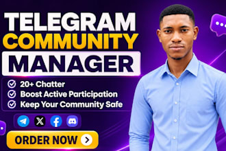 be your telegram community manager moderator crypto and telegram admin