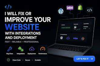 fix or improve your website with integrations and deployment