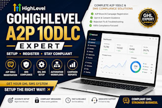 setup gohighlevel a2p 10dlc registration and SMS compliance