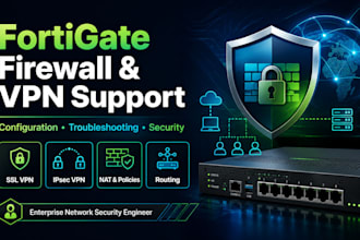 configure and troubleshoot fortigate firewall VPN and network