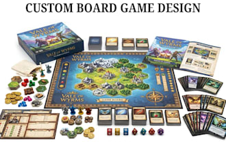 do board game layout custom board game design card game tabletop game rulebook