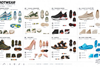 do shoe tech pack footwear design sneaker leather boot design for manufacturing