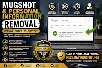 remove mugshots, delete negative links,article, news, arrest records from google