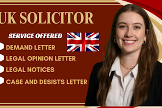 draft cease and desist letter, intellectual property letter and legal opinion