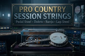 record pedal steel, dobro, lap steel, or banjo for your country song track