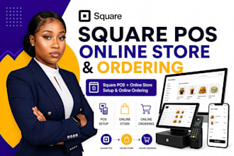 set up square pos, online store and online ordering