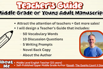 design a teachers guide for your middle grade or young adult novel