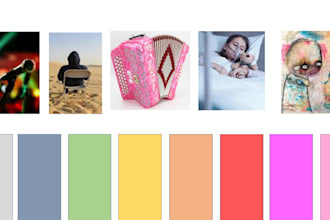 create a professional mood board and visual concept board