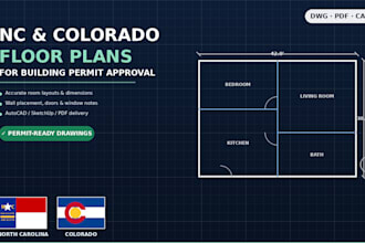 do draw nc colorado floor plan for building permit