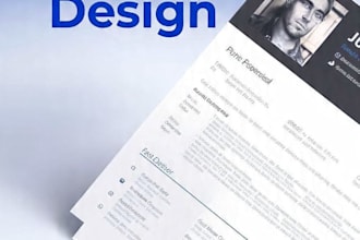 design a modern ats optimized resume and professional CV