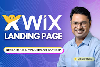 create wix landing page, design or redesign wix, figma to wix website