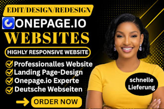 edit one page io website design one page io onepage one com