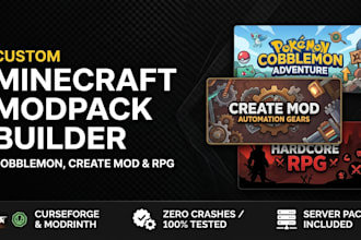 create a custom minecraft modpack for forge, fabric, or cobblemon