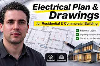 design electrical plan and drawings for residential and commercial building