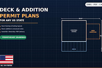 do draw deck or addition plan for building permit