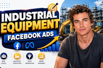 run industrial equipment facebook ads and meta ads for b2b leads