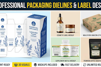 design a professional printready packaging box dieline