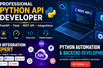 develop, integrate, and automate python rest API solutions