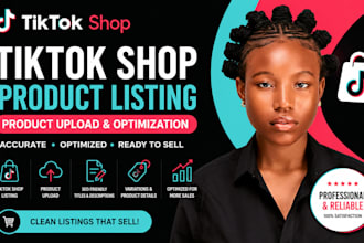 do tiktok shop product listing, product upload and optimization
