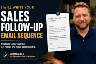 write your sales follow up email sequence