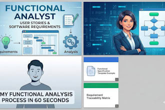 write functional requirements, user stories, and use cases for your software