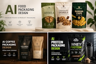 design ai food packaging pouch packaging print ready product packaging