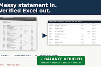 reconcile and verify your bank statement in excel