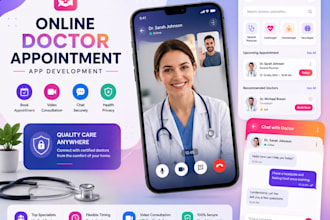 develop online doctor appointment booking app and software