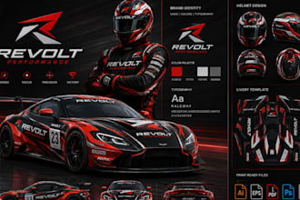 turn your ai generated car and helmet iracing livery wrap into print ready files