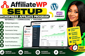 setup affiliatewp wordpress affiliate program tracking referral system