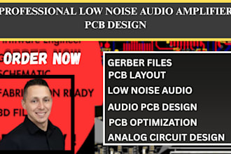 design low noise audio amplifier pcb and analog circuit for quality sound system