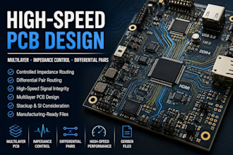 design high speed multilayer pcb with impedance control and differential pairs