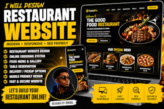design squarespace restaurant website, food ordering and delivery website design