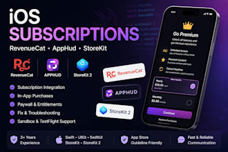integrate or fix revenuecat storekit and ios subscriptions