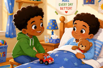 design child book story illustration bible themed and kids story and book design