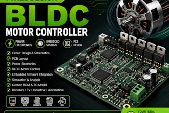 design bldc motor controller, motor driver, pcb