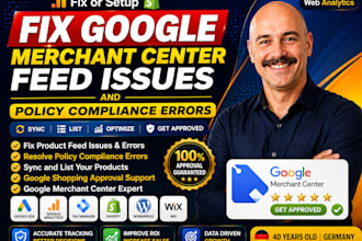 fix google merchant center suspension, misrepresentation, and product feed error